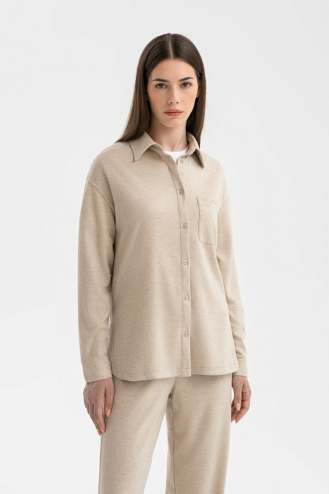 Сорочка пижамная, цвет Бежевый