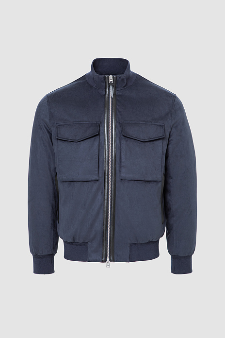 Куртка Limited edition из алькантары, цвет Синий темный