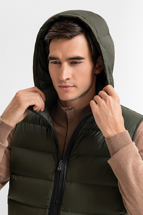 Жилет стеганый с водоотталкивающей обработкой, цвет Зеленый