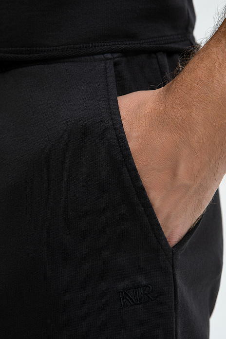 Шорты пижамные из хлопка, цвет Черный