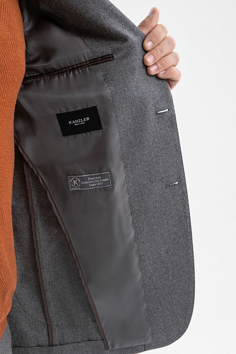 Пиджак из шерсти с водоотталкивающей обработкой, цвет Серый