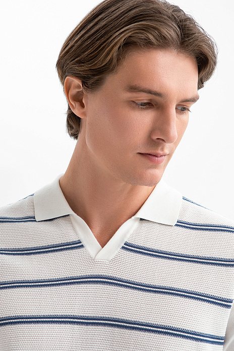 Поло из хлопка Пима, цвет Белый