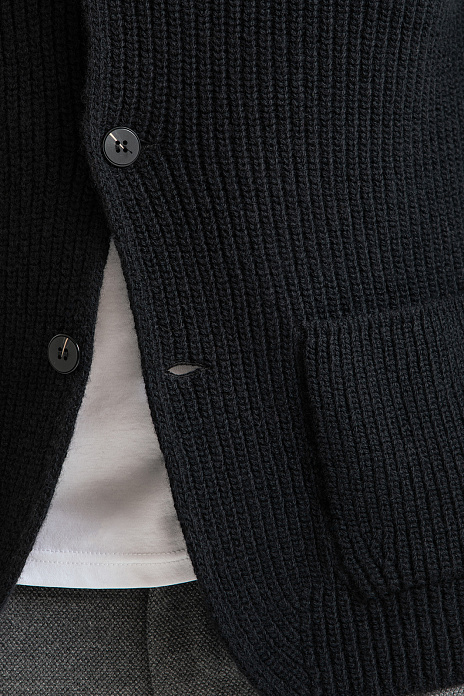 Кардиган из шерсти, цвет Черный