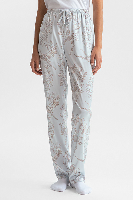 Брюки пижамные, цвет Серый светлый