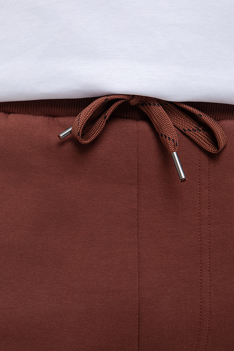 Брюки спортивные из хлопка, цвет Терракотовый