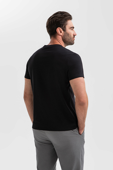Футболка из хлопка, цвет Черный