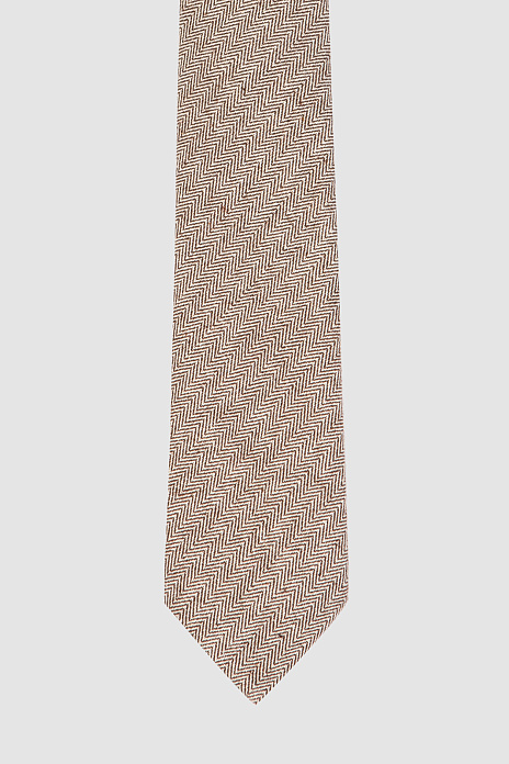 Подарочный набор (галстук + запонки), цвет Коричневый