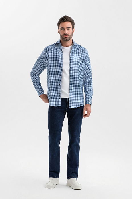 Джинсы, цвет Синий темный