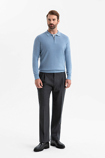 Брюки из шерсти, устойчивой к сминанию и загрязнениям