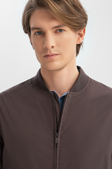 Бомбер с водоотталкивающей обработкой, цвет Коричневый