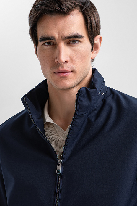 Куртка из смесовой шерсти с водоотталкивающей обработкой, лимитированная коллекция, цвет Синий темный