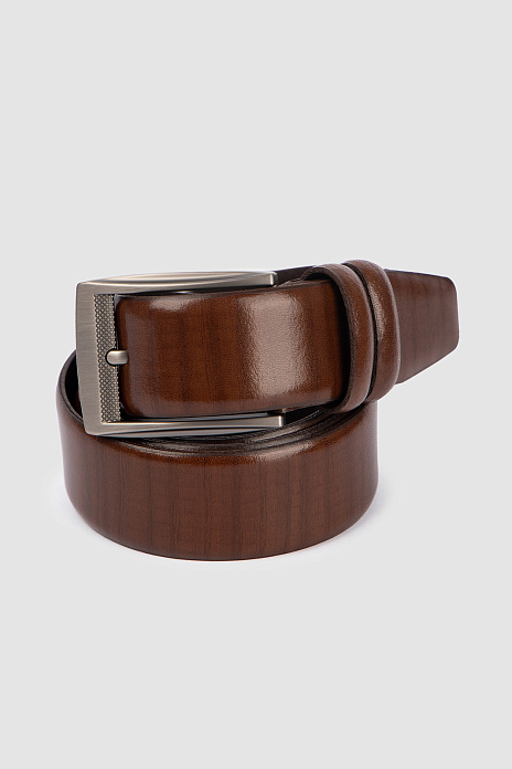 Ремень из натуральной кожи, цвет Коричневый