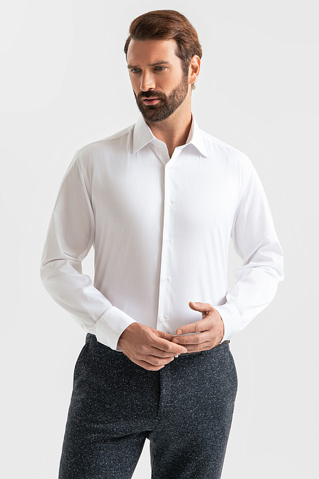 Сорочка из хлопка с технологией легкой очистки, цвет Белый