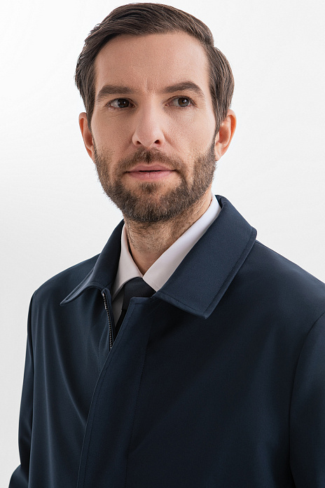 Плащ с водоотталкивающей обработкой, цвет Синий темный