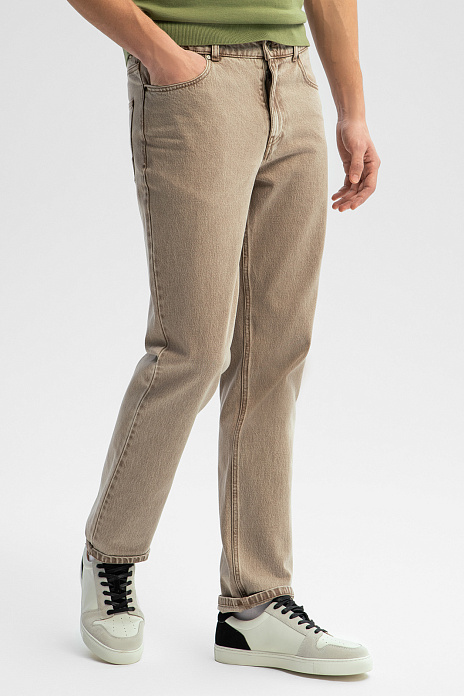 Джинсы, цвет Бежевый