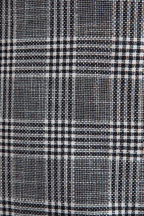 Бомбер в клетку из хлопка и льна, цвет Серый