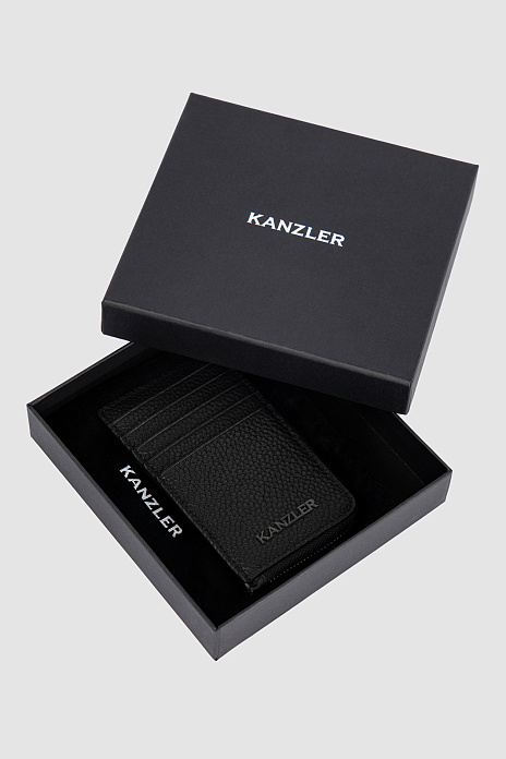 Кошелек из натуральной кожи, цвет Черный