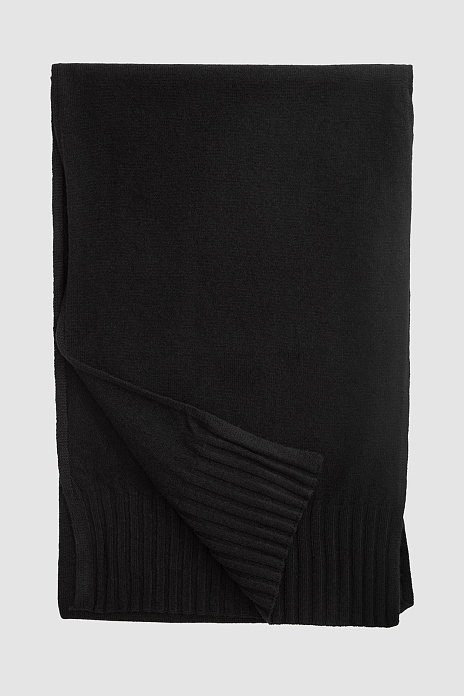 Шарф из шерсти и кашемира, цвет Черный