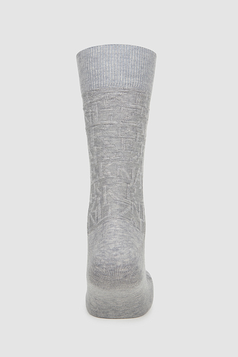 Хлопковые носки серого цвета, цвет Серый