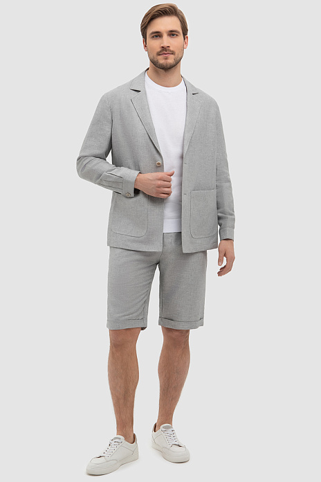 Костюм изо льна и хлопка с шортами, цвет 