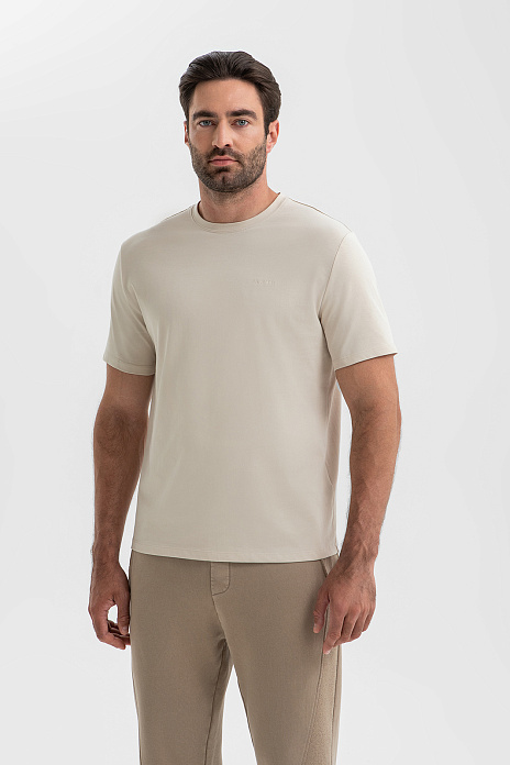 Футболка из хлопка, цвет Бежевый