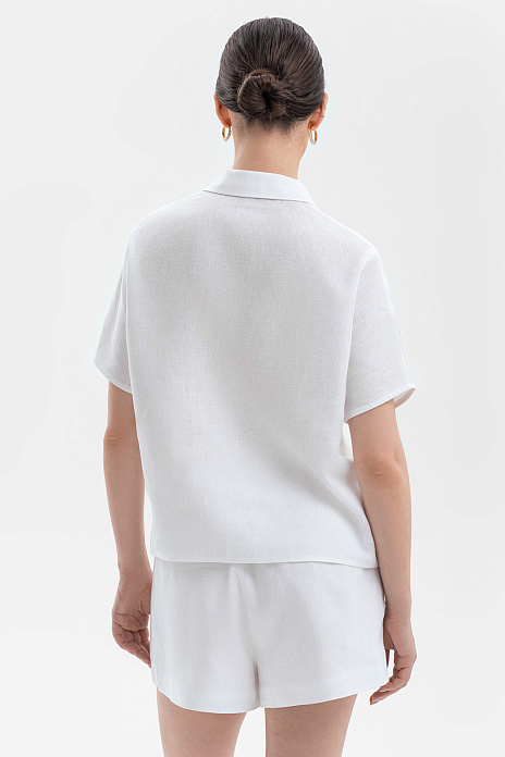 Рубашка изо льна, цвет Белый