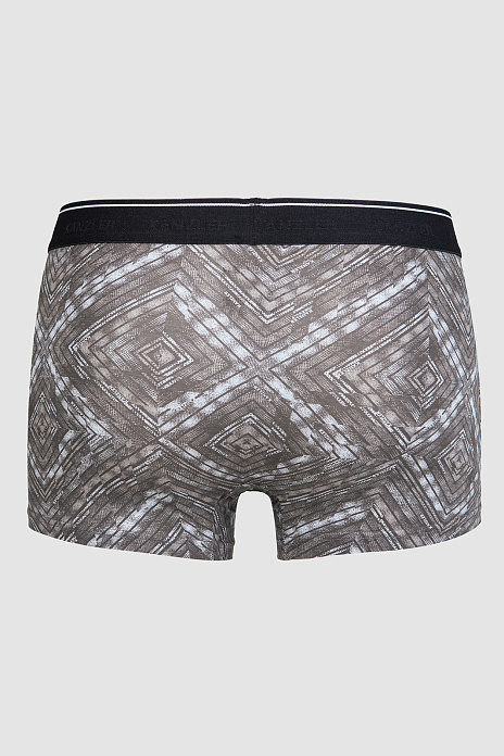 Боксеры из бамбука с принтом, цвет Хаки