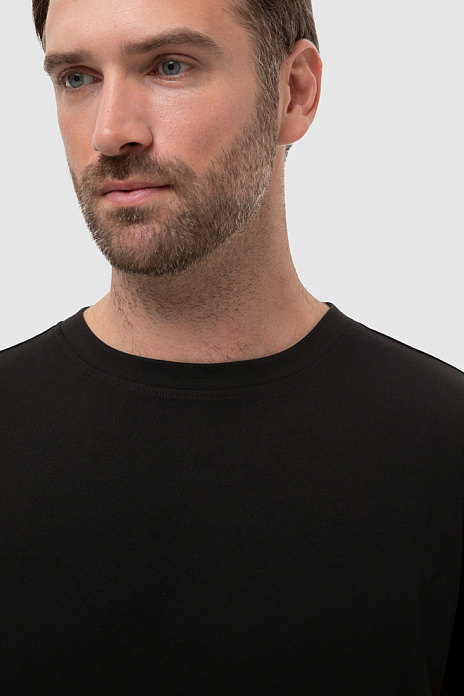 Футболка из хлопка оверсайз, цвет Черный