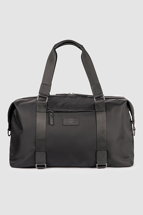 Дорожная сумка с отделкой из натуральной кожи, цвет Черный