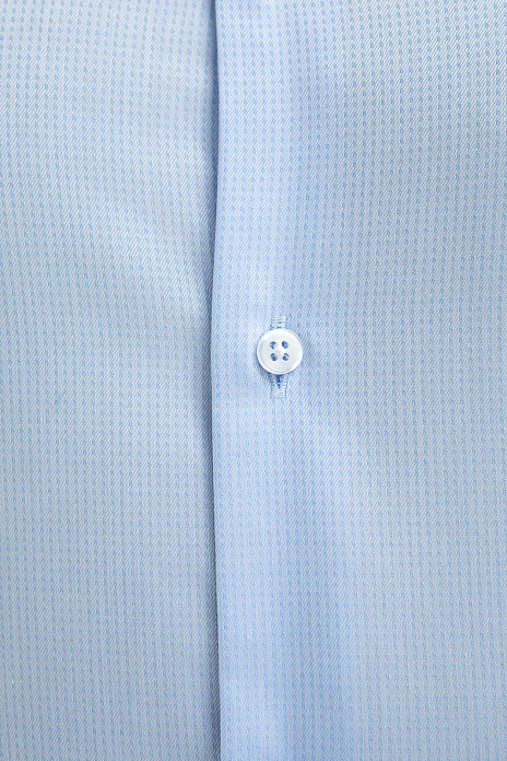 Сорочка из австрийской хлопковой ткани Getzner, легкая в уходе, цвет Голубой светлый